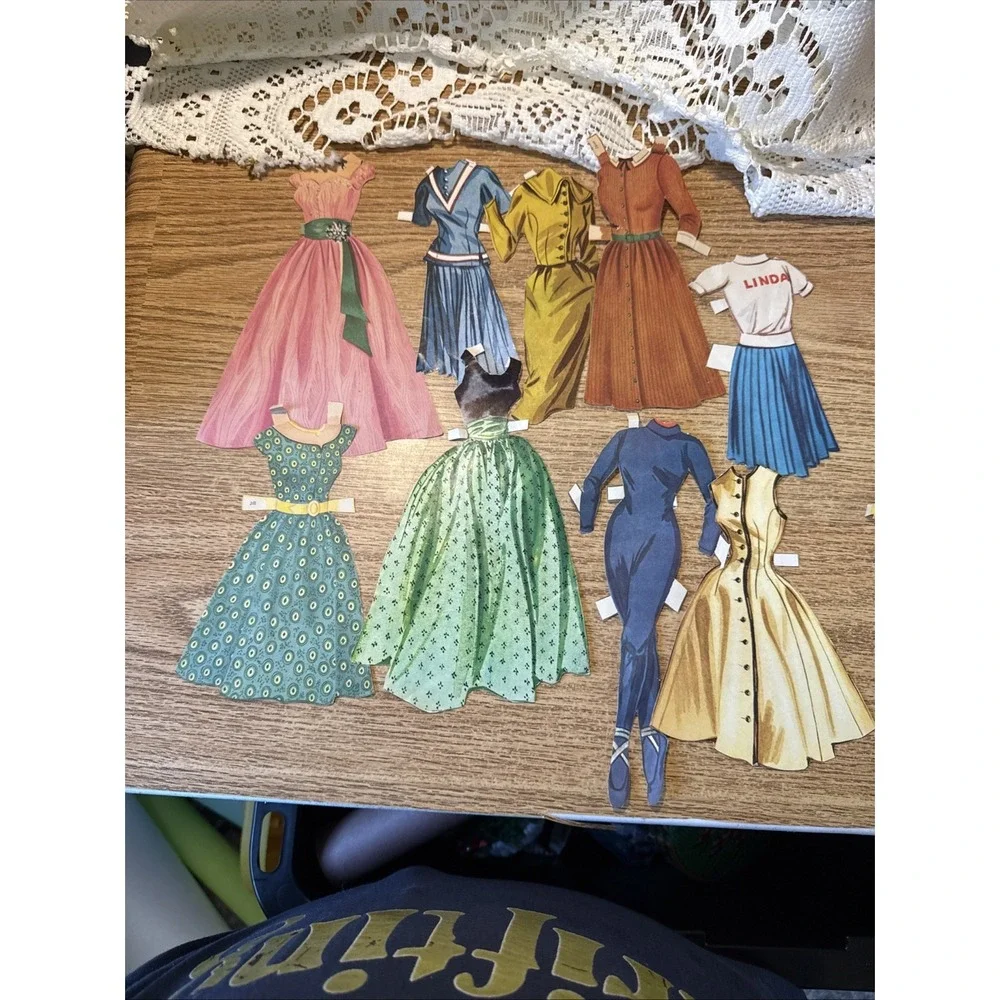 Vintage Paper Dolls 2 Dolls Multiple Clothes 1950s